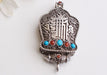 Finely Handcarved Tibetan Kalachakra Silver Sterling Ghau Pendant Box - nepacrafts
