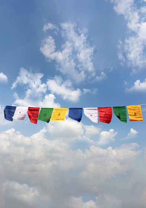 Mixed Deities Five Roll  Tibetan Cotton Prayer Flags