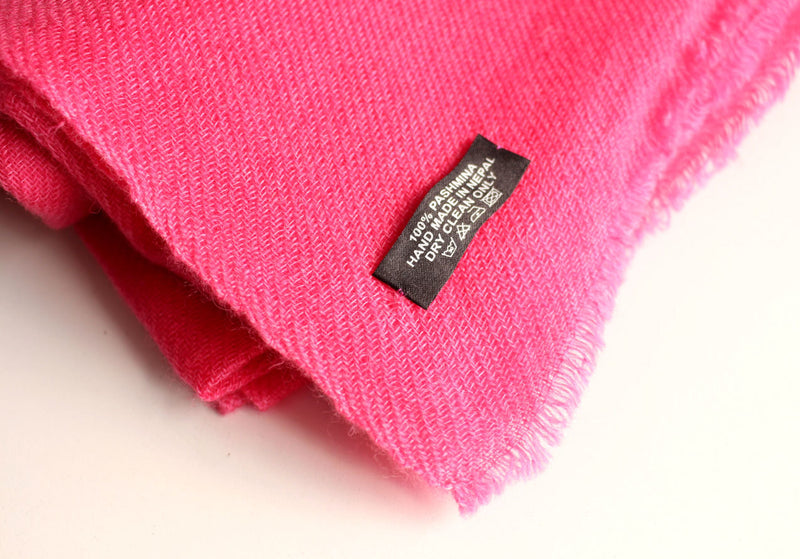 Pure Pashmina Shawl-Royal Pink - nepacrafts