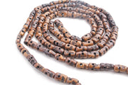 Bone Skull Beads Meditation Mala with Red Tassel - nepacrafts