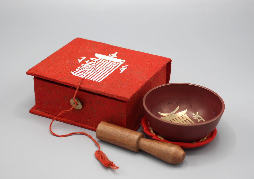 Kala Chakra Painted Singing Bowls Gift Box Set - nepacrafts