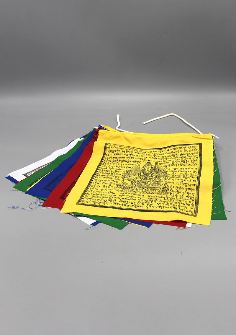 Wooden-Block Printed Guru Padmasambhava Prayer Flags