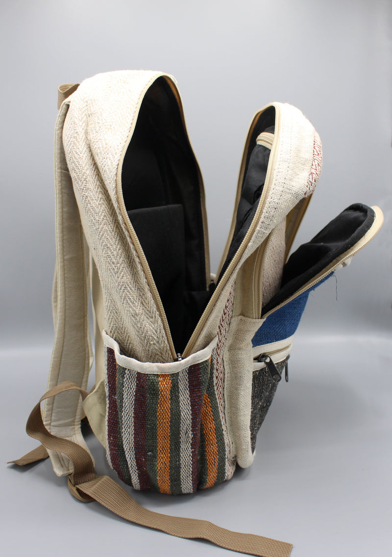 Eco Friendly and Natural Hemp Hiking Backpack - nepacrafts