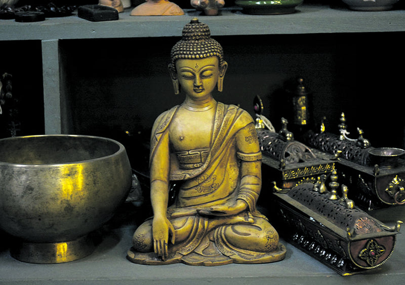 Shakyamuni Buddha Resin Statue 10 Inch High - nepacrafts
