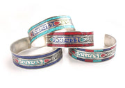 Om Mani Mantra Encarved Tibetan Wrist Bracelet - nepacrafts