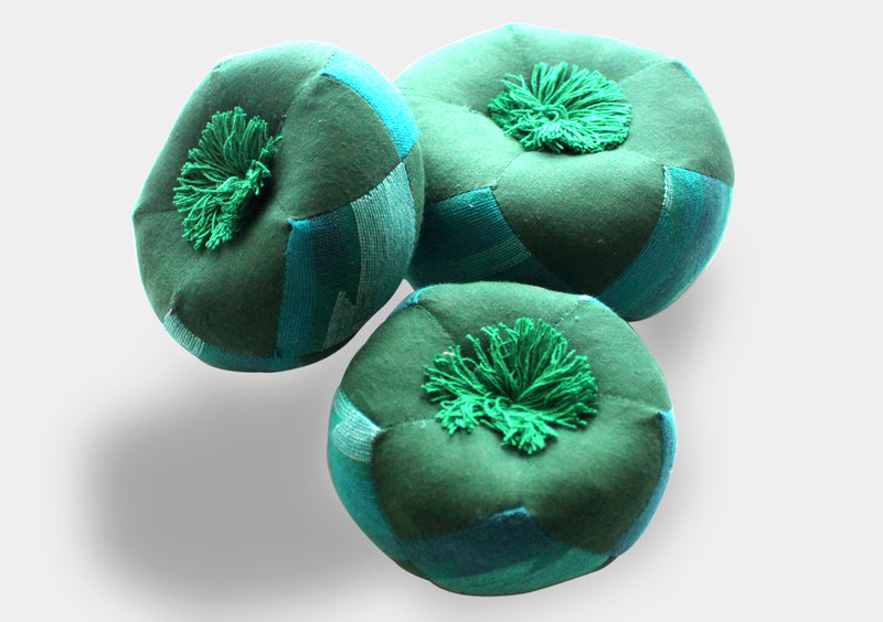 Fair Trade Green Singing Bowl Cushion-In Three Sizes - nepacrafts