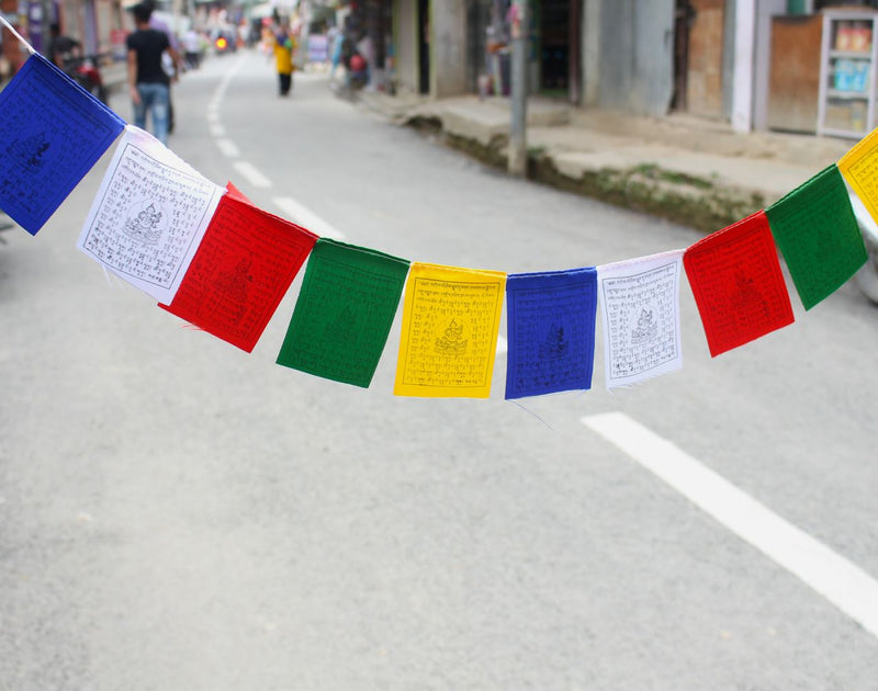 White Tara  Mini Prayer Flags