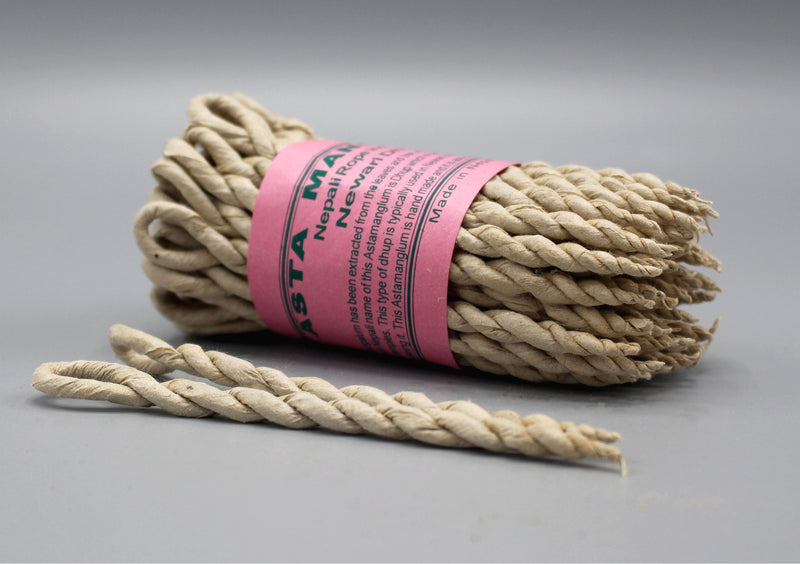 Asta Mangal Auspicious Rope Incense - nepacrafts