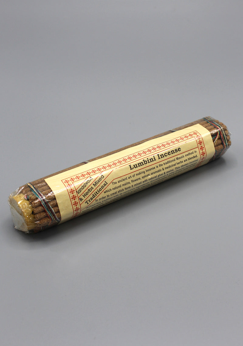 Sandalwood and Herbs mixed Lumbini Incense