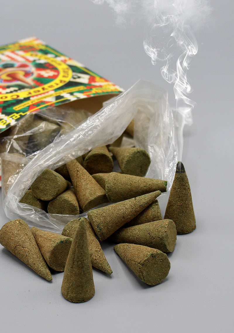 Hand Rolled Green Tara Cone Incense