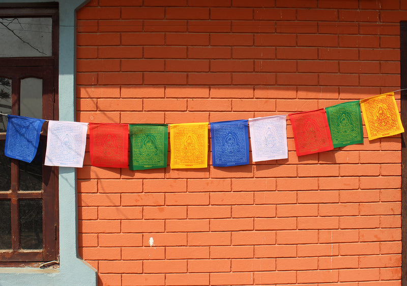 Medicine Buddha  Healing Tibetan Prayer Flag