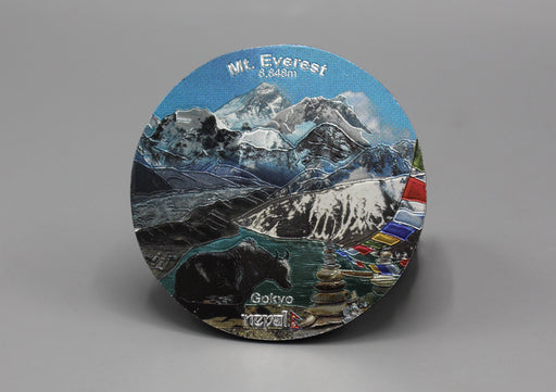 Mount Everest Gokyo Aluminium Fridge Magnet - nepacrafts