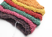 Eco Friendly and Multicolor Hemp Beanie Hat with Strip - nepacrafts