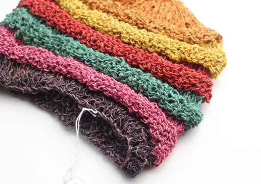 Eco Friendly and Multicolor Hemp Beanie Hat with Strip - nepacrafts