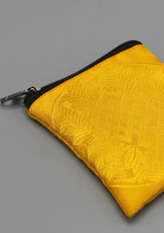 Endless Knot Brocade Mala Bag - nepacrafts