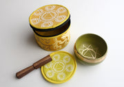 Kundalini Seven Chakra Singing Bowl Set with Silk Brocade Gift Box - nepacrafts