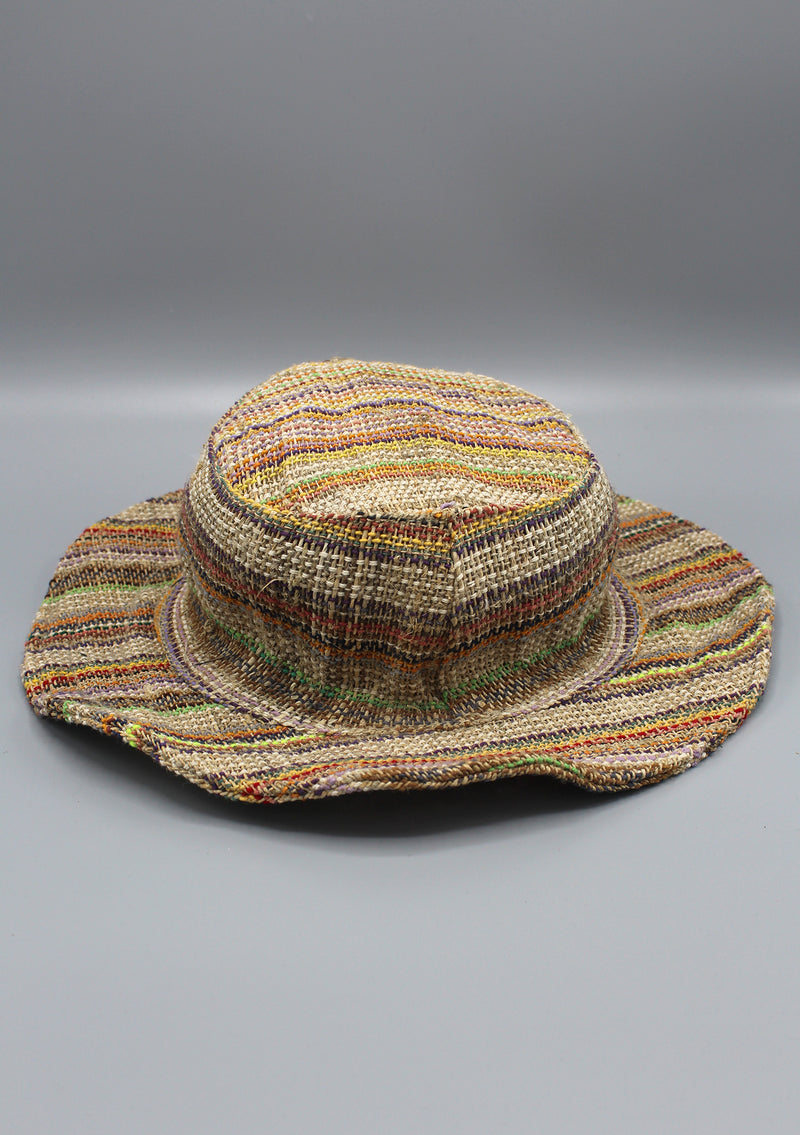 Multicolor Stylish Summer Hemp Hat - nepacrafts