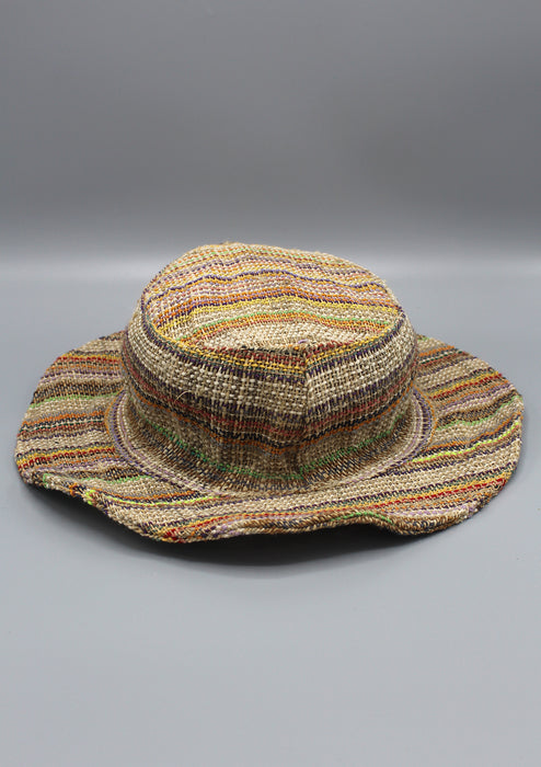 Multicolor Stylish Summer Hemp Hat - nepacrafts