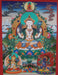 Thangka of Chenrezig with Buddha and Bodhisattvas 67x50cm