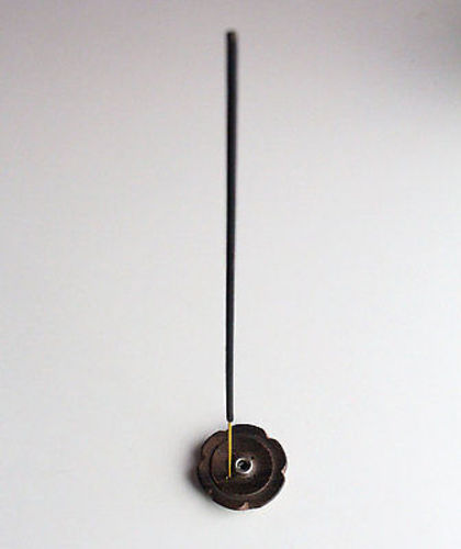 Small Round Wooden Incense Burner - nepacrafts