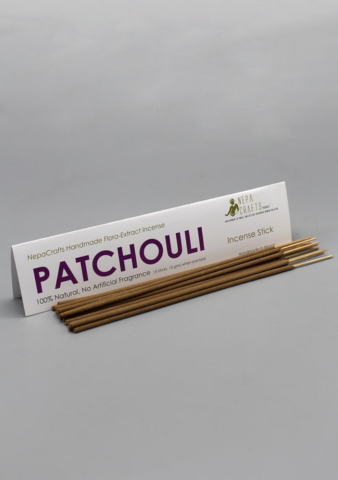 Natural Patchouli Handmade Flora Extract Incense - nepacrafts