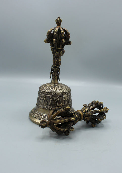 Tibetan Buddhist Meditation Bell and Dorjee Set