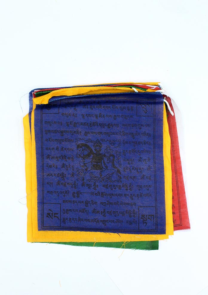 Tibetan Mixed Dieties Prayer Flag 5 Roll Pack