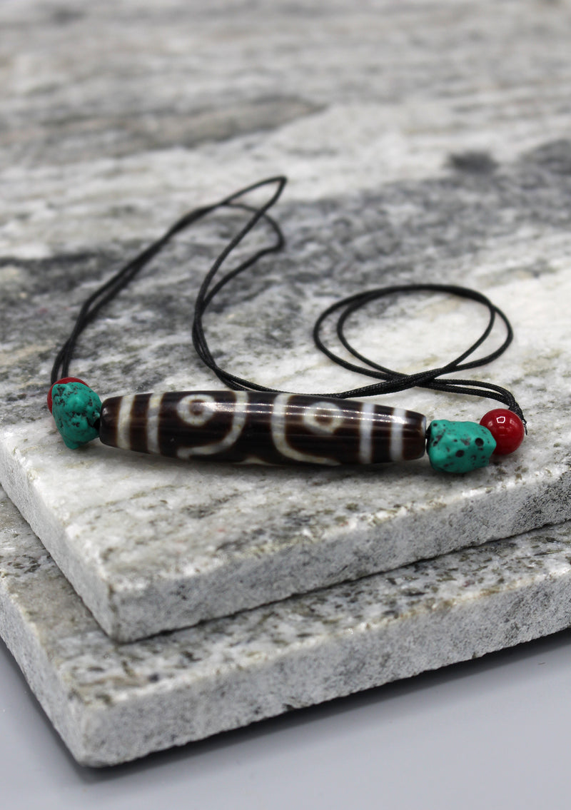 Tibetan Buddhist Three Eyes Tribal Dzi Beads - nepacrafts