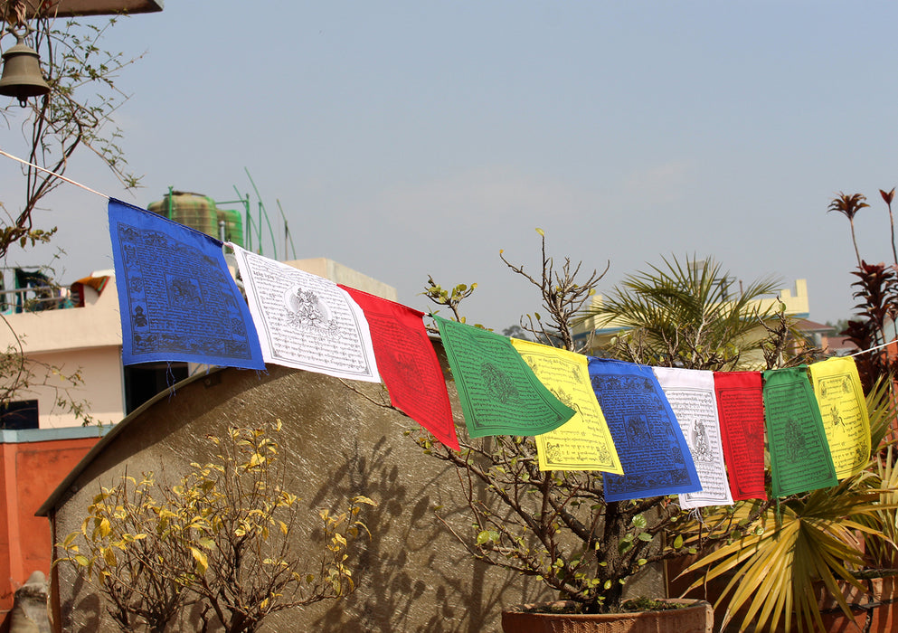 Five Rolls of Victory Mantra Prayer Flags