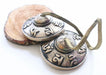 Large Om Mani Tingsha or Metal Cymbals - nepacrafts