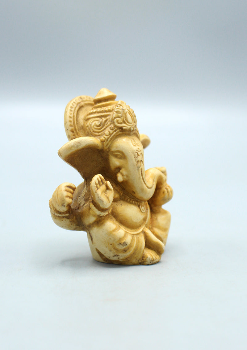 Resin Mini Ganesha  Statue 2.5" H