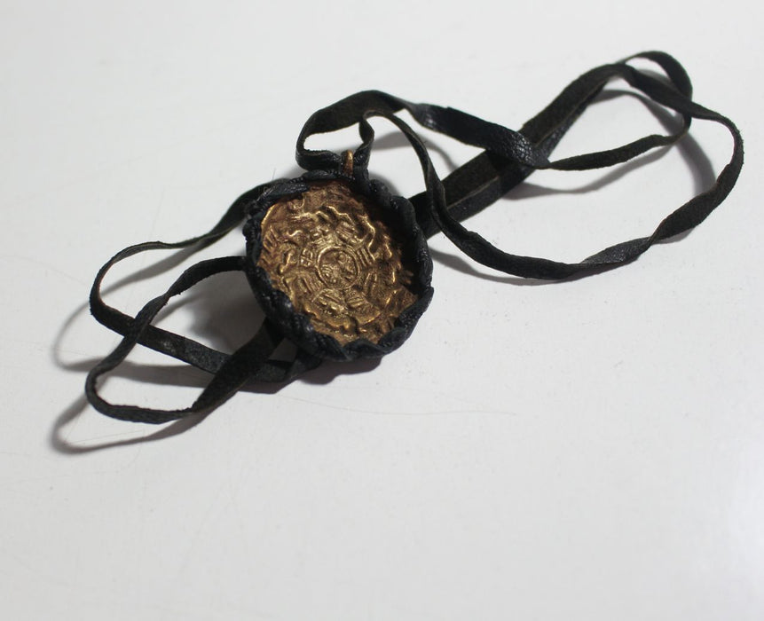 Brass Tibetan Calender Pendant - nepacrafts