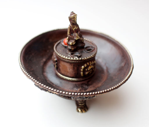 Lucky Symbols Buddha Incense Burner - nepacrafts