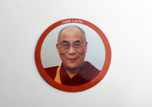 Round Dalai Lama Printed Fridge Magnet - nepacrafts