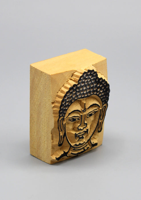 Buddha Wooden Block Print Stamp - nepacrafts