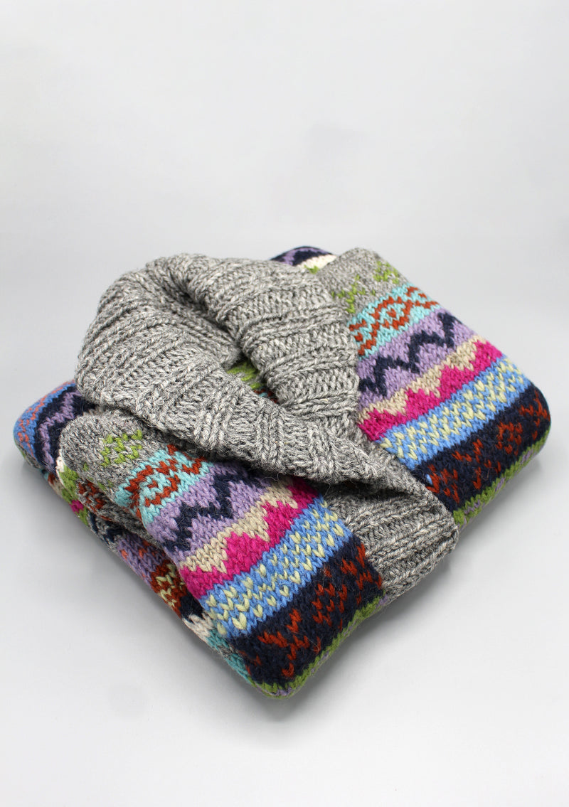 Handknitted Women's Multicolor Sleeveless Cardigan - nepacrafts