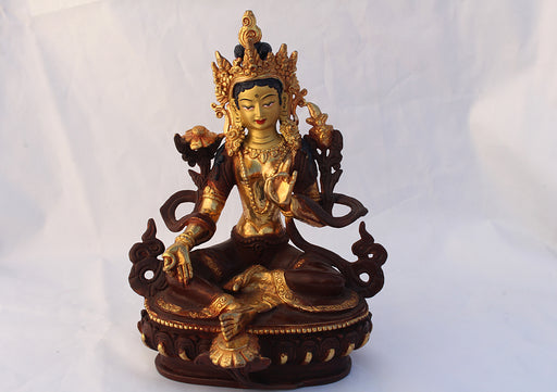 6 Inch High Green Tara Statue - nepacrafts