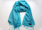 Turquoise Water Pashmina Shawl - nepacrafts