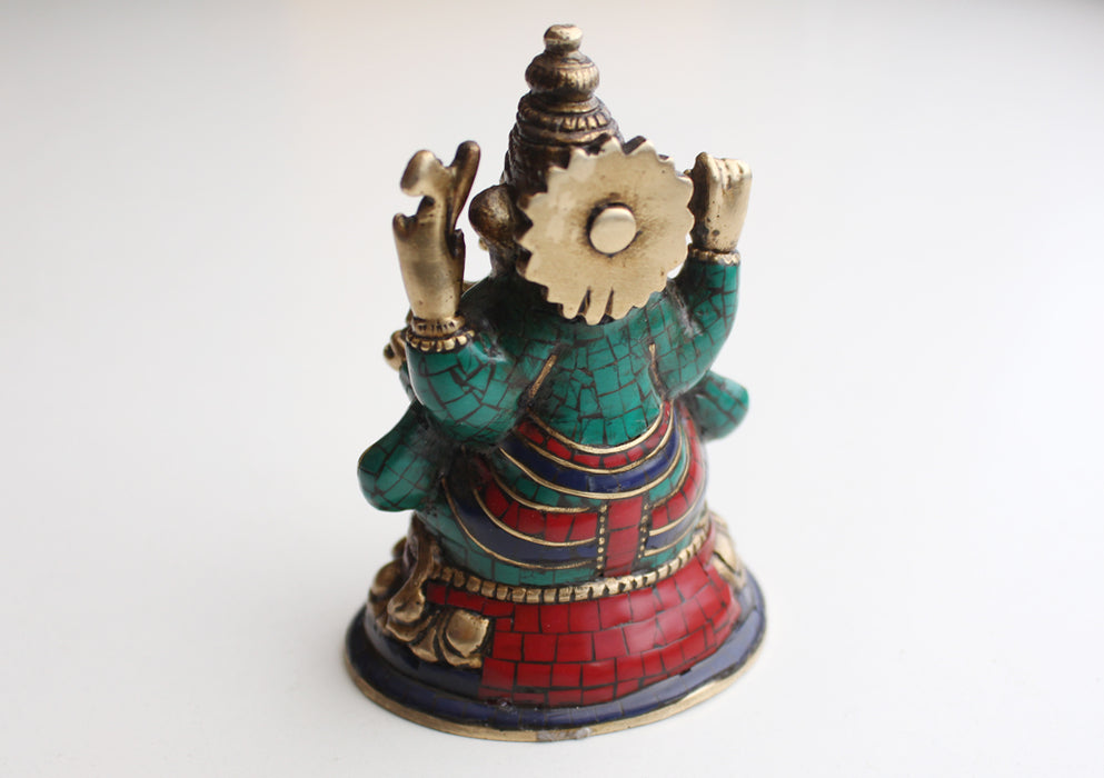 The Lord of Beginning Hindu Deity Ganesha Brass Statue from Nepal - nepacrafts