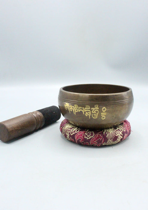 Om Mani  Mantra Tibetan Mandala Singing Bowl