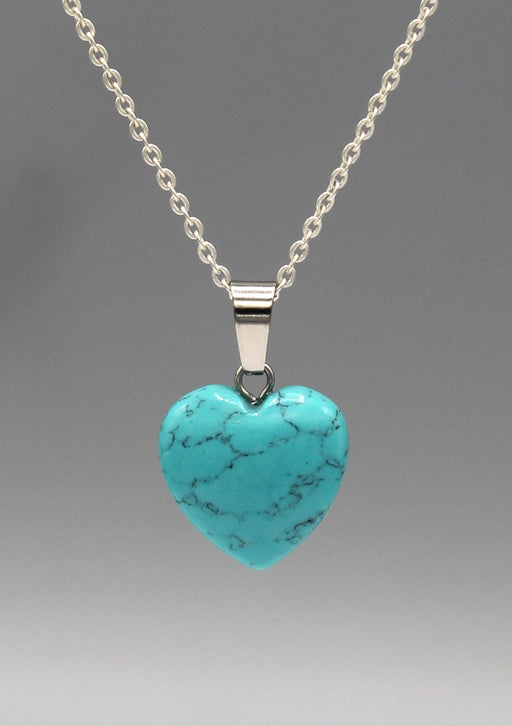 Turquoise Heart Shape Love Pendant - nepacrafts
