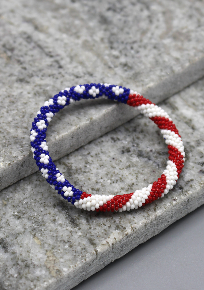 American Flag Roll On Bracelet