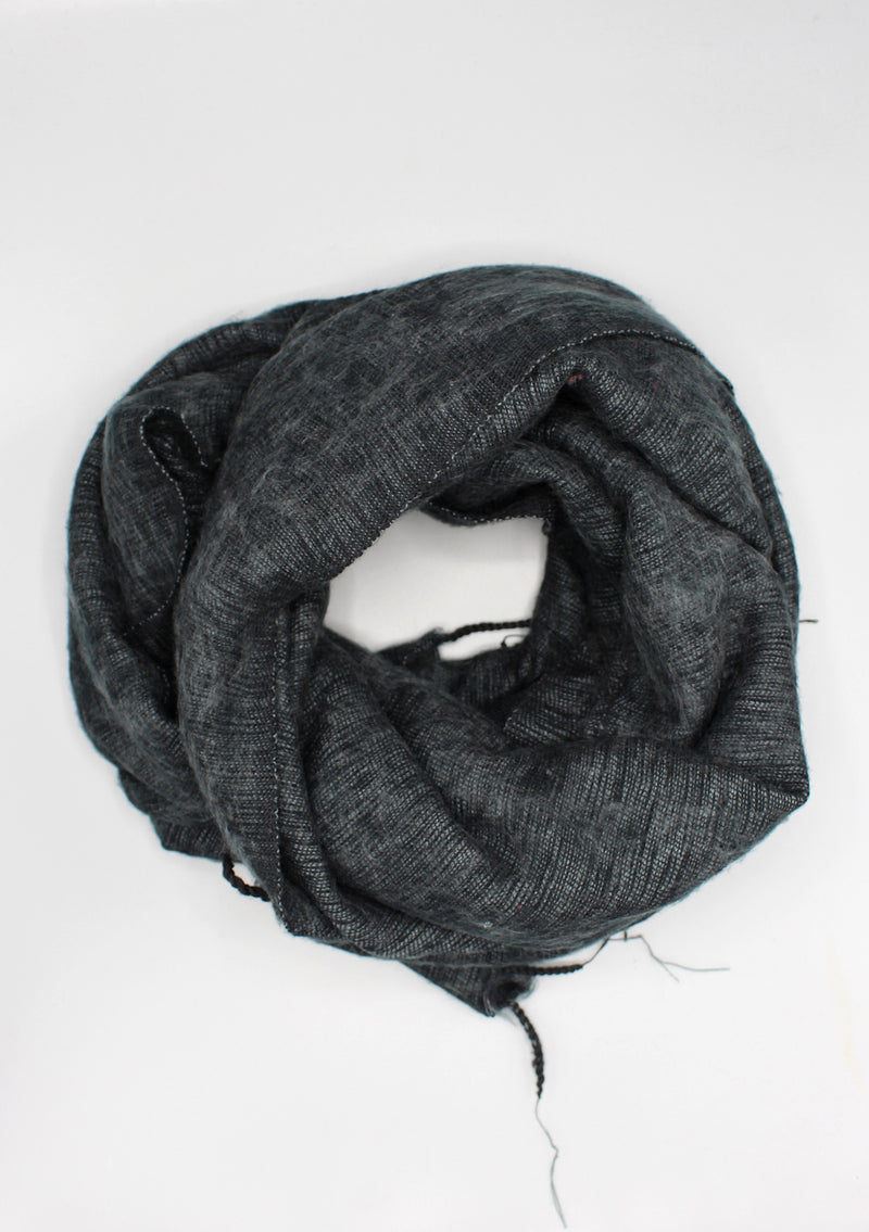 Plain Black Himalayan Yak Wool Scarf and Wrap