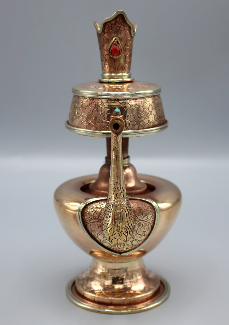 Om Mani Carving Copper Buddhist Ritual Bhumpa - nepacrafts