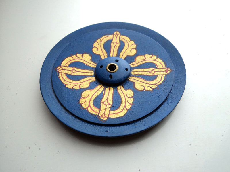Double Dorjee Wooden Incense Burner