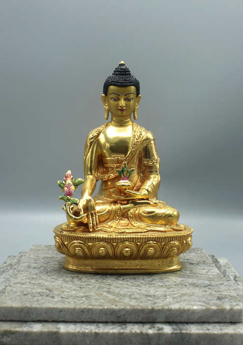 Gold Plated Medicine Buddha statue