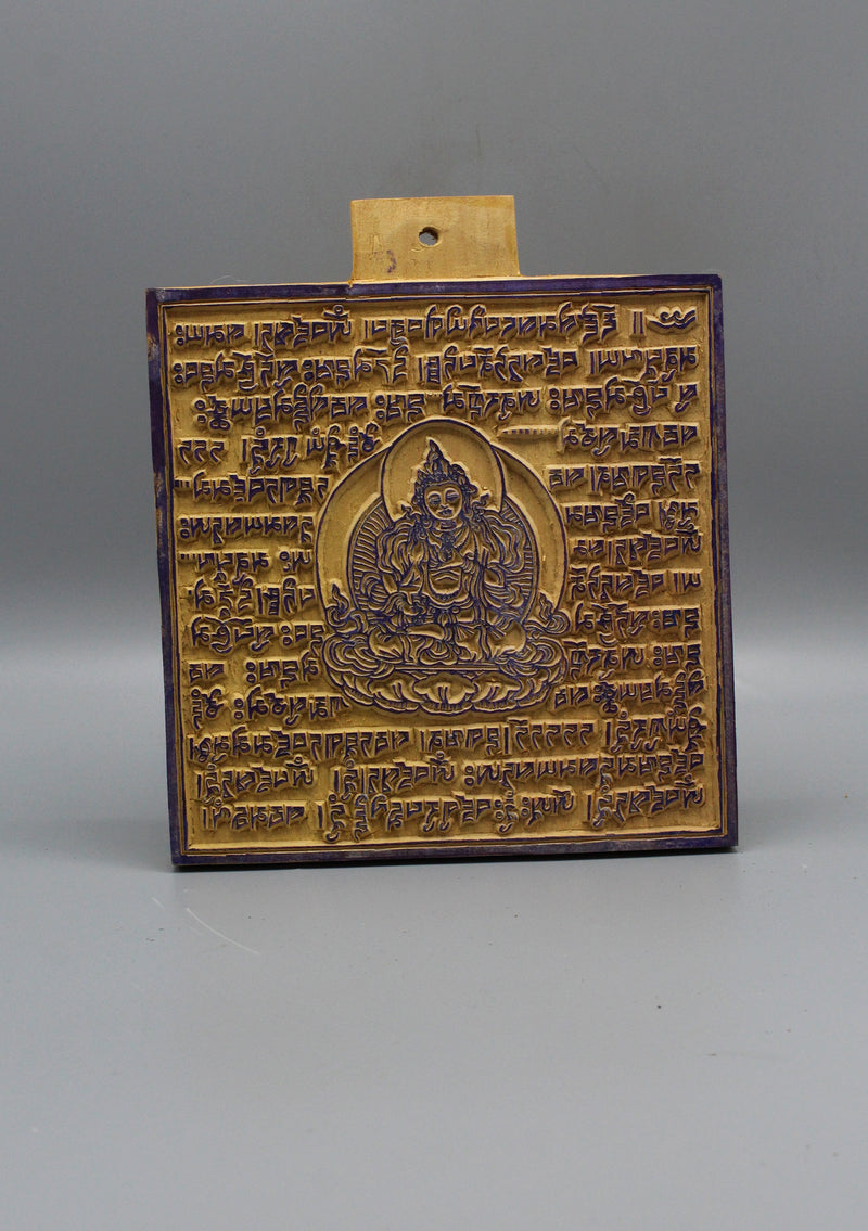 Vajrasattva Wooden Prayer Flags Block Print