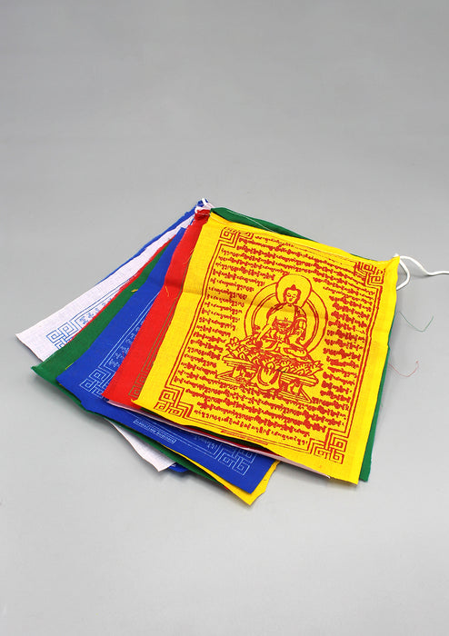 Medicine Buddha  Healing Tibetan Prayer Flag