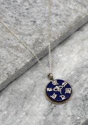 Om Mani and Buddha Eyes Sterling Silver Pendant - nepacrafts