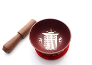 Kala Chakra Painted Singing Bowls Gift Box Set - nepacrafts